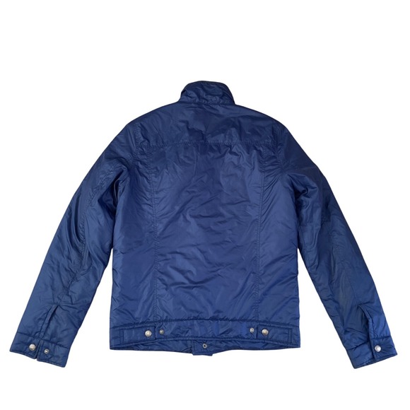 Levi's Relaxed Fit Lightweight‎ Padded Jacket Small Blue Snap Trucker Coat - Picture 2 of 10